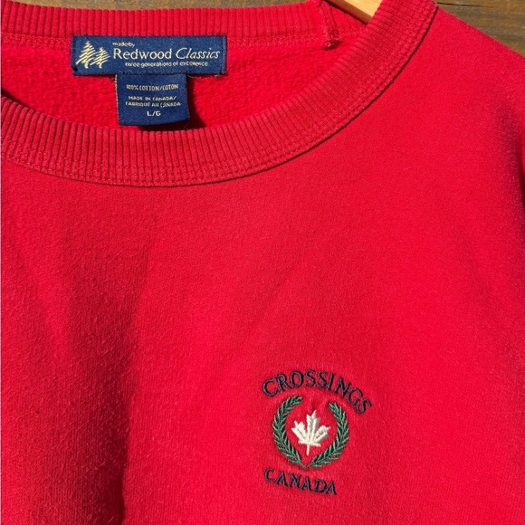 Vintage redwood classics / crossings Canada Classic Red Crewneck Sweater - Picture 5 of 6
